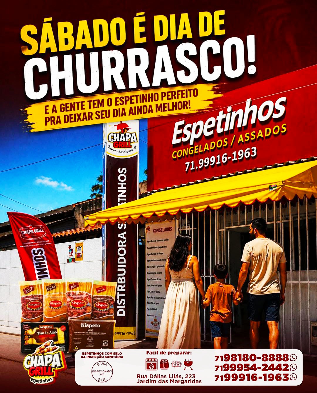 Sábado é dia de churrasco!